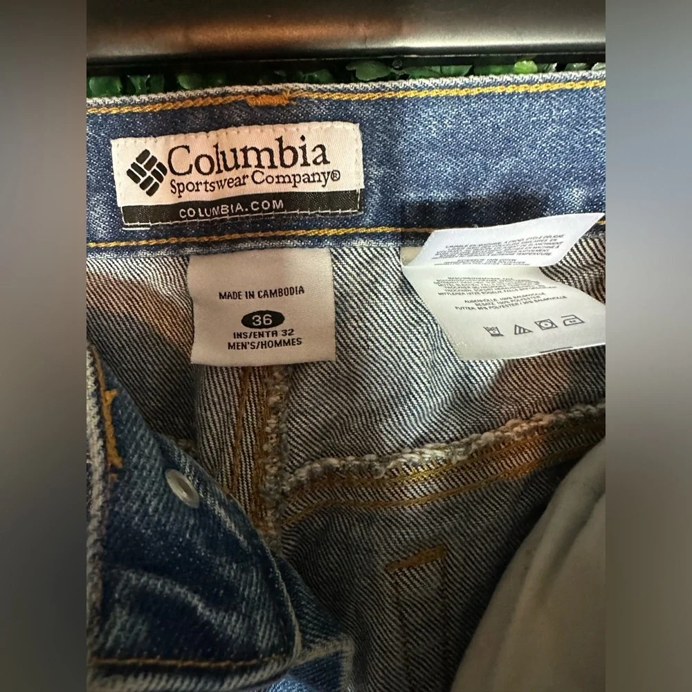 Columbia Size 36 Tough Mother Brush Briar Guard Denim Jeans Men’s Hunting
